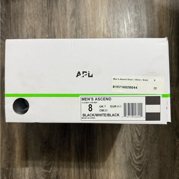 Athletic Propulsion Lab‎ APL Shoes Mens Sz:8 Training Shoes Ascend Black/White main image 7